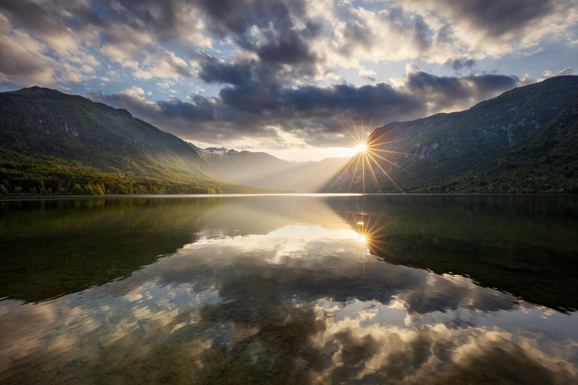 Večer u Bohinjského jezera