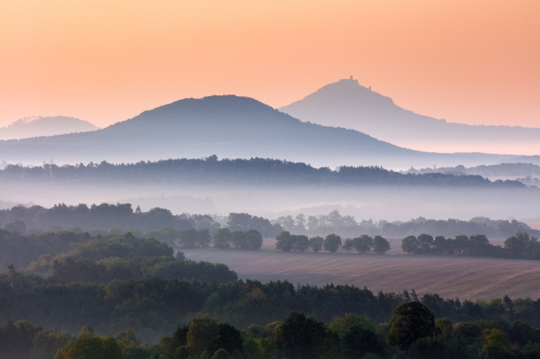 Morning by the Bezděz Castle